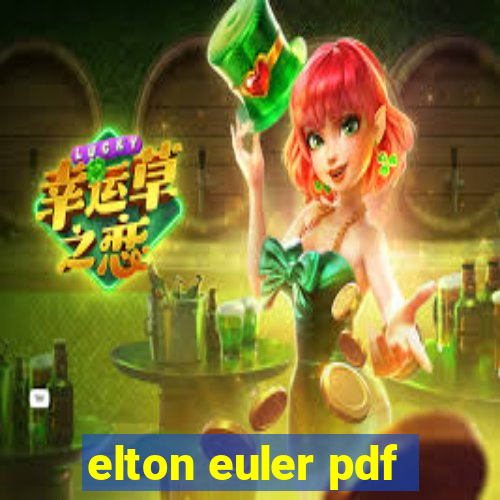 elton euler pdf