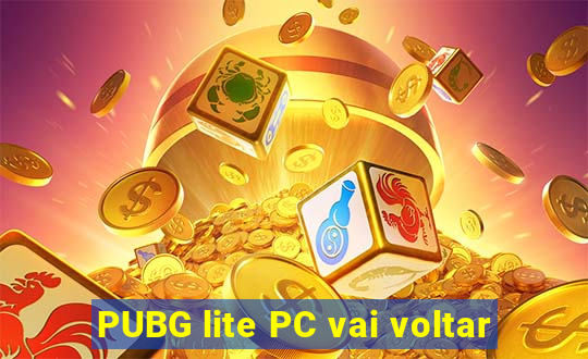 PUBG lite PC vai voltar