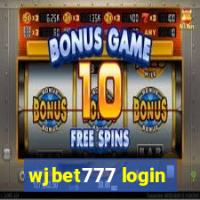 wjbet777 login