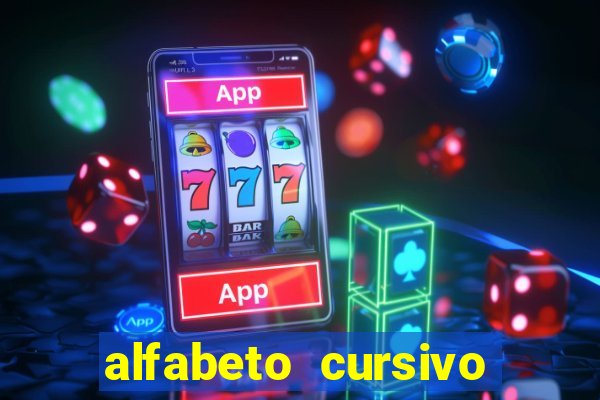 alfabeto cursivo pontilhado para imprimir pdf